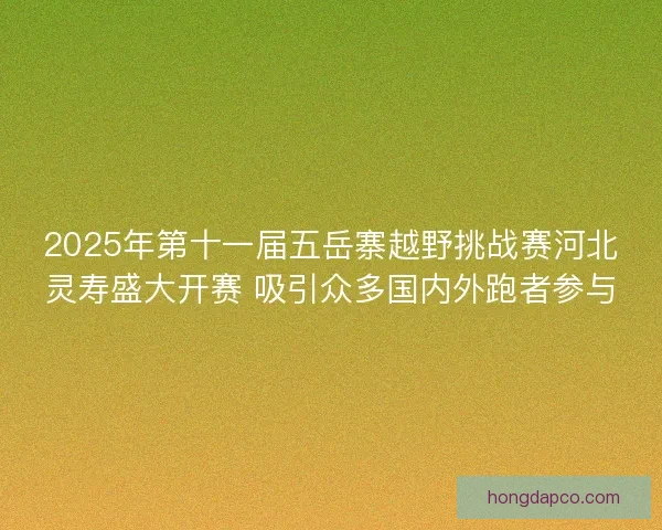 2025年第十一届五岳寨越野挑战赛河北灵寿盛大开赛 吸引众多国内外跑者参与
